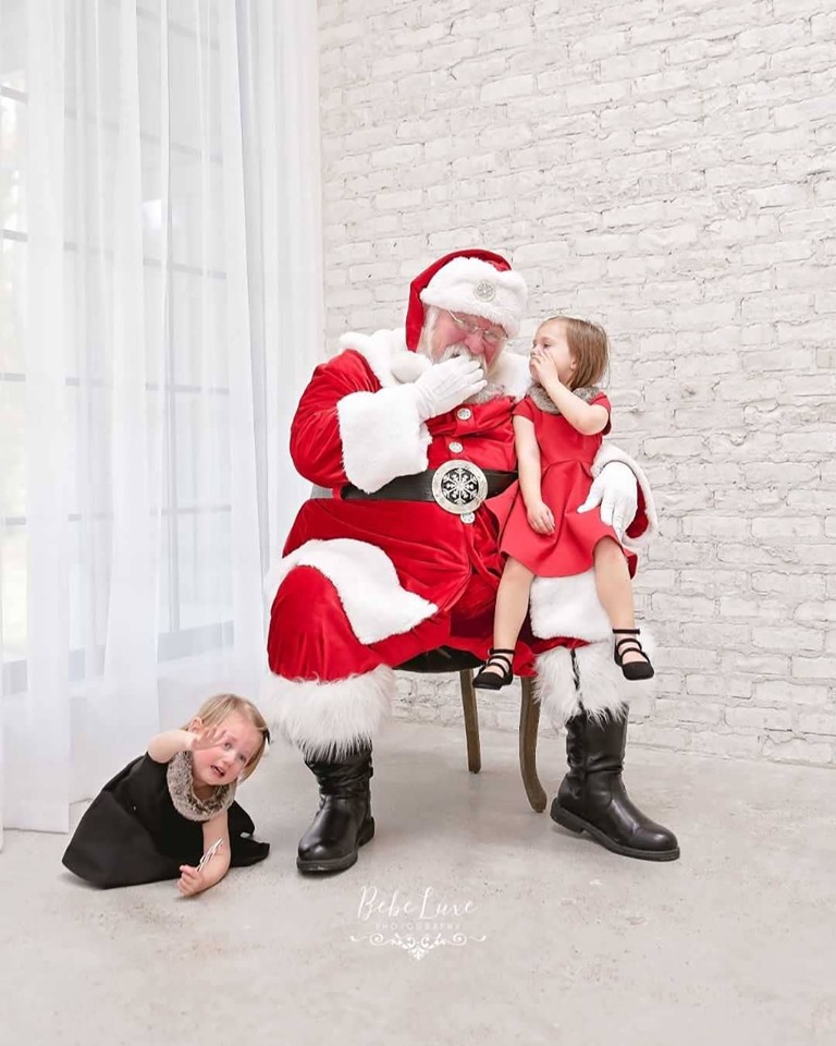 Why is she crying Santa Claus?